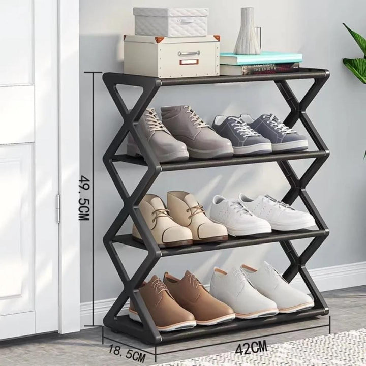 Sapateira Industrial Vintage 4 Prateleiras Estante Organizador 8 Pares Sapatos Quarto Lavanderia by 529717