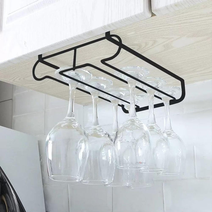 Suporte De Taças Vinho Organizador Duplo Copos Armário Encaixe Porta Gin Cerveja Cozinha Suspenso by 529717