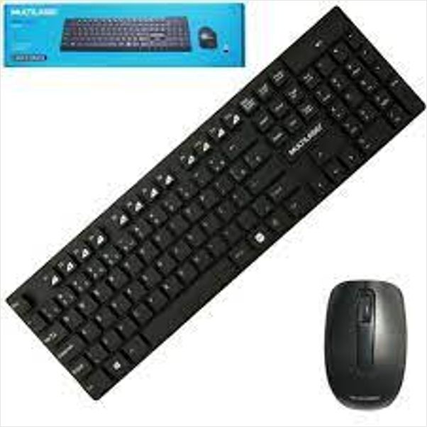 KIT TECLADO E MOUSE SEM FIO MULTILASER TECLAS FLUTUANTES PRETO TC251 by 537135