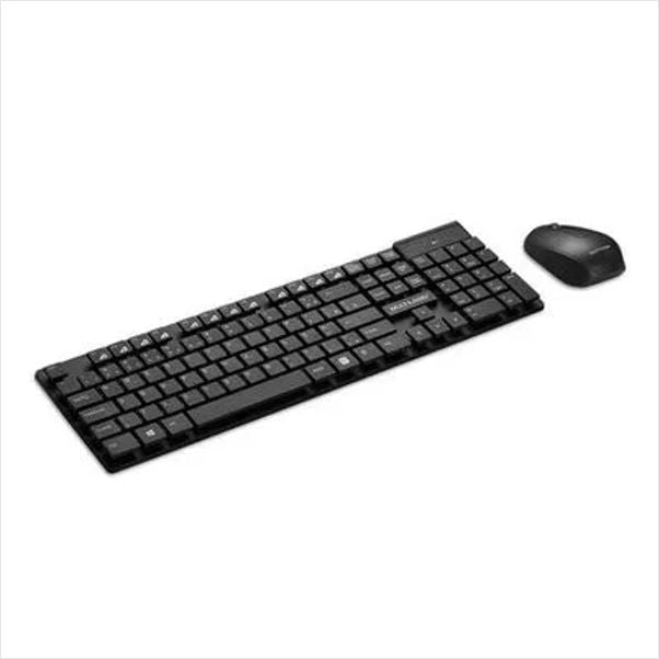 KIT TECLADO E MOUSE SEM FIO MULTILASER TECLAS FLUTUANTES PRETO TC251 by 537135