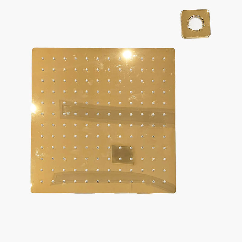 Ducha Chuveiro 30 cm de Parede Quadrada - Konnen Metais - Ducha Square 30 Dourada - CH-30-Q-P-G by 627745