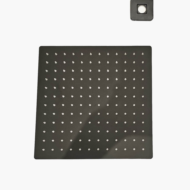 Ducha Chuveiro 30 cm de Parede Quadrada - Konnen Metais - Ducha Square 30 Preto Matte - CH-30-Q-P-P by 627745