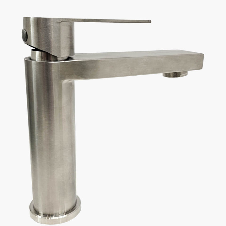 Torneira para Banheiro Bica Baixa - Konnen Metais - Round Baixa Escovada - FN-90004S-C by 627745