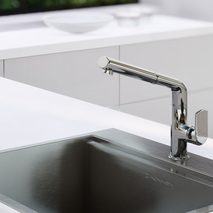 Torneira Gourmet Extensivel Monocomando para Cozinha - Konnen Metais - Cartney Cromado - 503530C by 627745