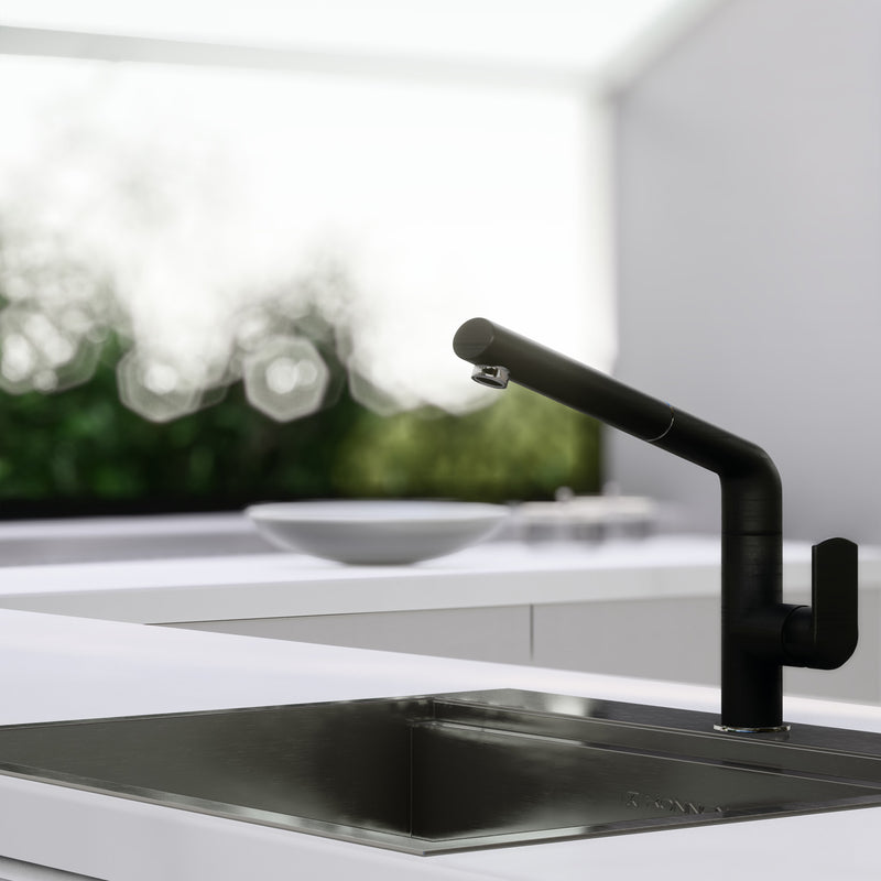 Torneira Gourmet Extensivel Monocomando para Cozinha - Konnen Metais - Cartney Preta - 503530PGB/C by 627745