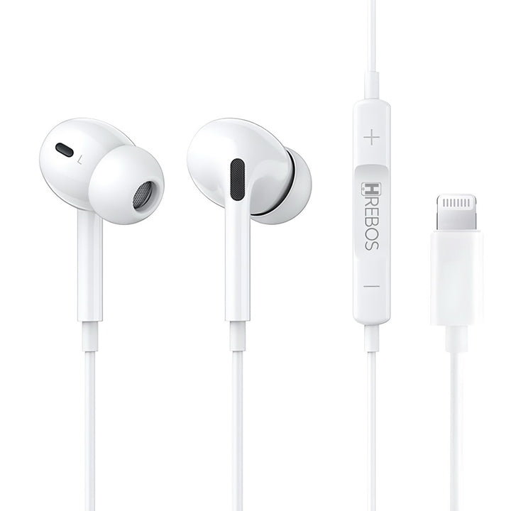 Fone De Ouvido Com Fio Entrada Lightning Hrebos HS-360 by 253444