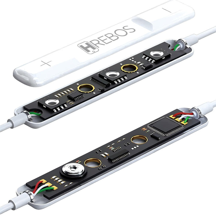 Fone De Ouvido Com Fio Entrada Lightning Hrebos HS-360 by 253444