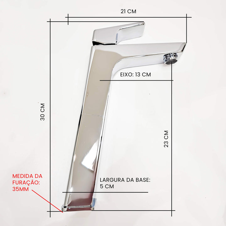 Torneira para Banheiro Monocomando Bica Alta - Konnen Metais - Balance Alta - SD92043A by 627745