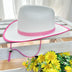 Chapéu Infantil Meninas Boiadeira Texano Branco Festa